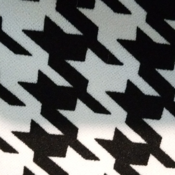 SHELBY & PALMER BLACK & WHITE HOUNDSTOOTH DRESS SIZE 6 - Picture 6 of 10